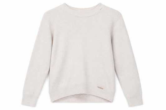 Front view of River Island girls’ pink jumper, size 9-10, years - glittery
