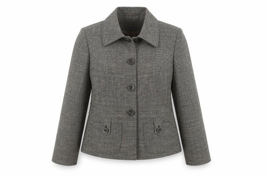 Front view of Next women’s brown jacket suit jacket, size UK 12