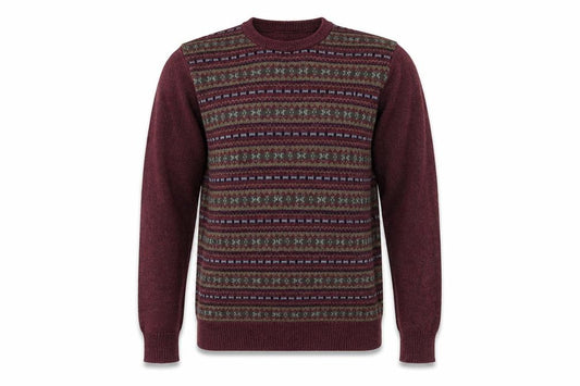 Front view of Marks & Spencer men’s red pullover sweatshirt, size S