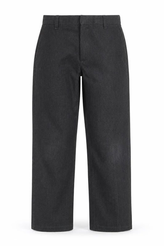 Front view of George boys’ grey cargo trousers, size 8-9, years