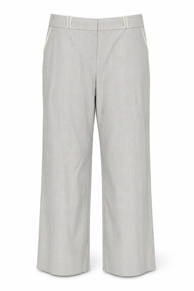 Monsoon Womens Grey Check  Trousers  Size 12 L28 in