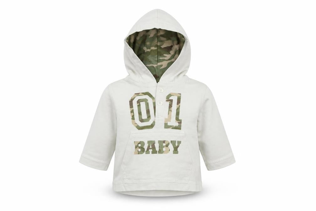 Cherokee Baby White   Pullover Jumper Size 3-6 Months  - 01 Baby
