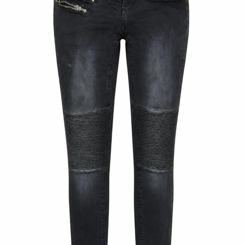 Madonna Womens Black  Denim Jegging Jeans Size M L30 in