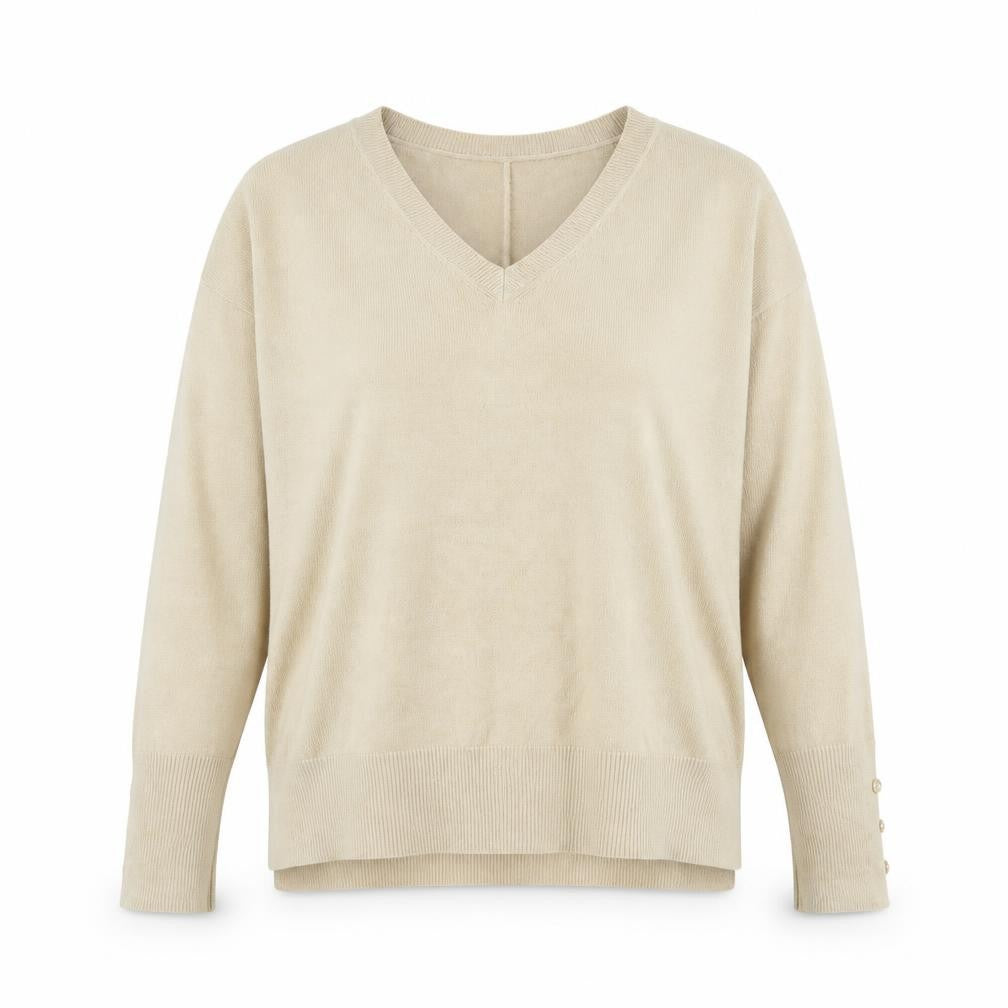 Front view of Primark women’s beige jumper, size M