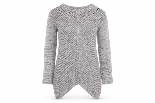Front view of H&M girls’ purple jumper, size 14, years
