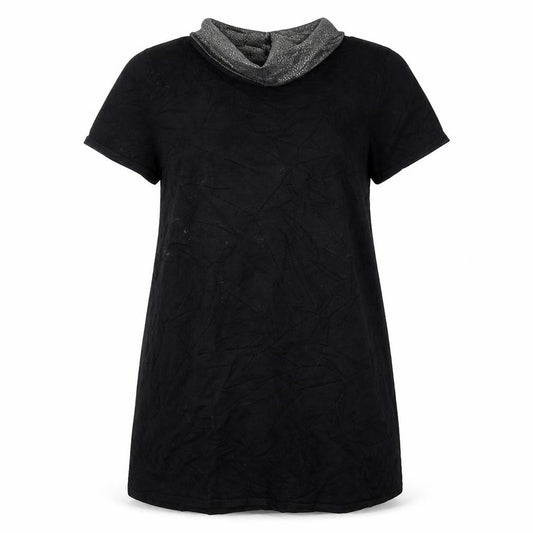 Front view of Marks & Spencer women’s black a-line, size UK 12