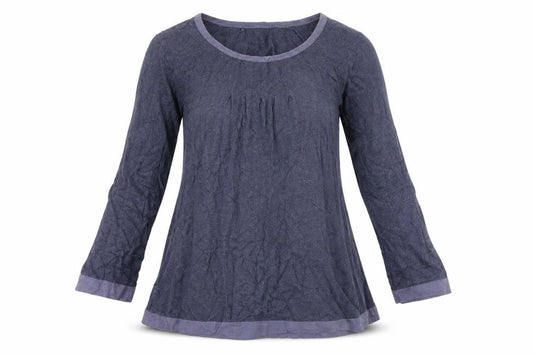 Front view of Marks & Spencer women’s blue a-line, size UK 12