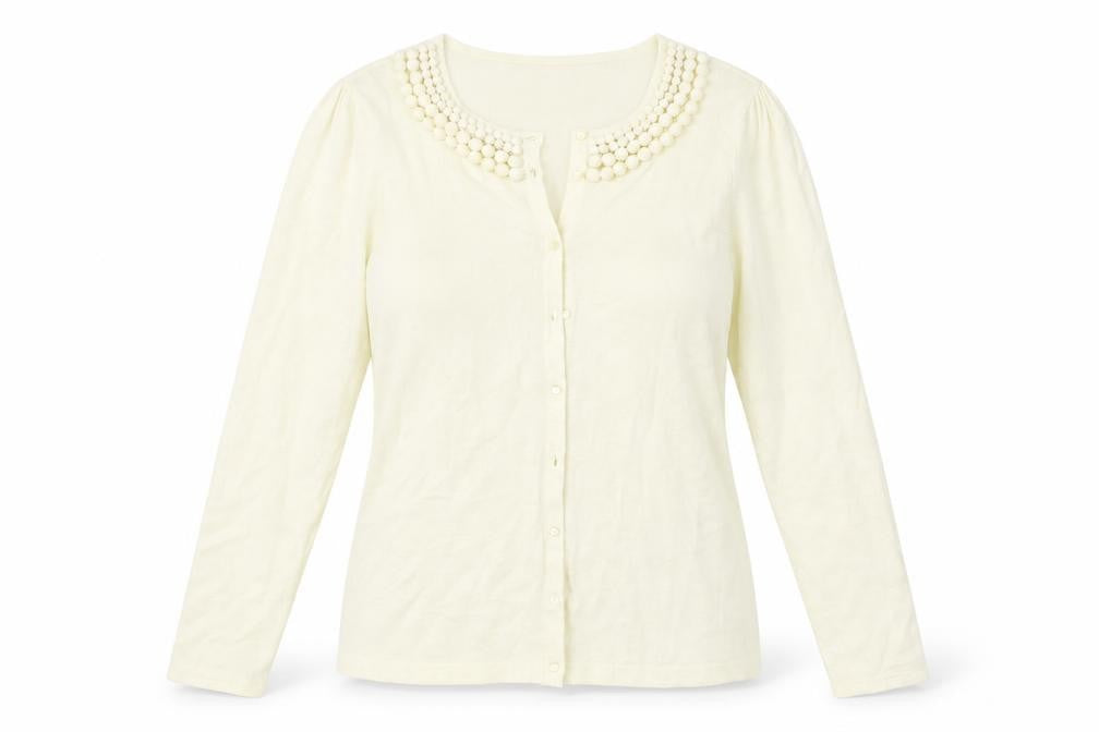 U-Knits  Womens Ivory   Cardigan Jumper Size XL