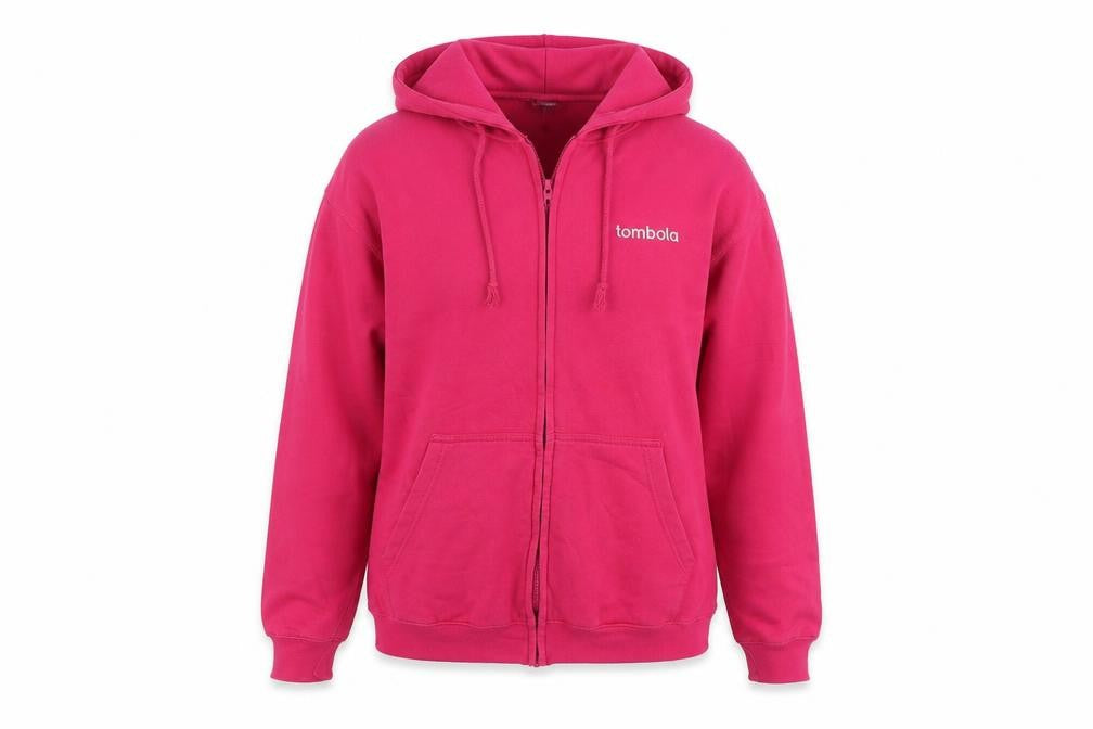 Justhoods  Womens Pink   Full Zip Hoodie Size M