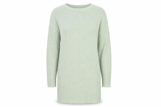Front view of J Taylor women’s green jumper dress, size M