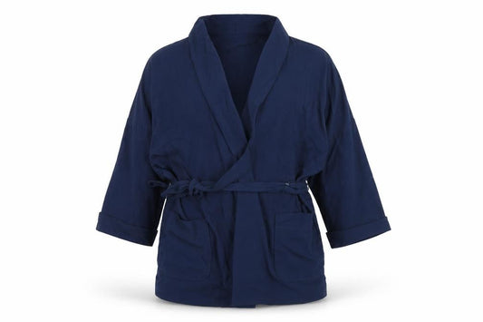 Front view of F&F women’s blue jacket, size UK 12