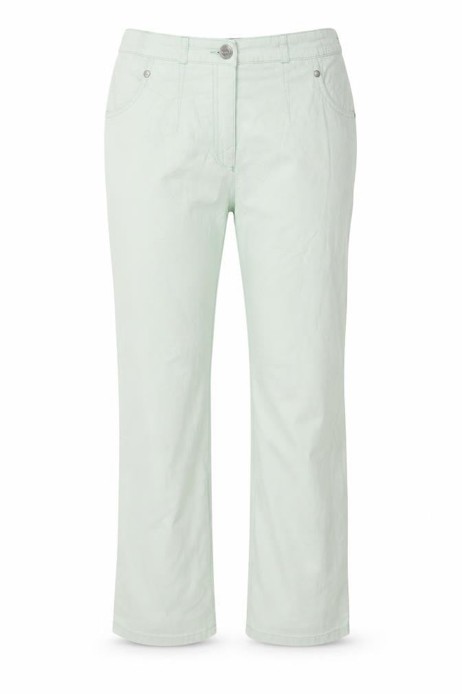 Malva Womens Green   Cropped Trousers Size 34 in L27 in