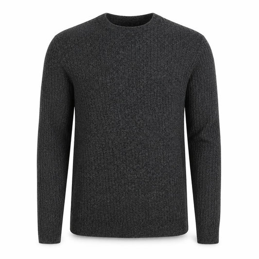 Front view of River Island men’s grey jumper, size M