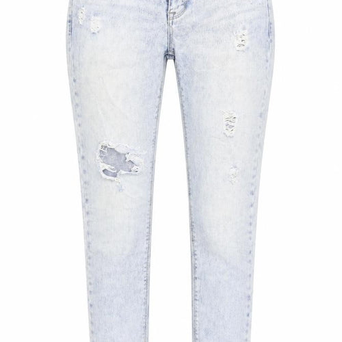 Denim & Co. Womens Blue   Skinny Jeans Size 8 L28 in