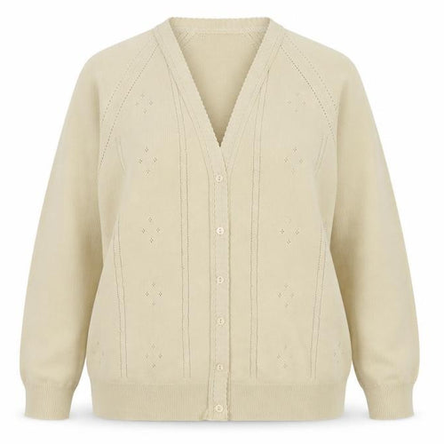 Northmoor Womens Beige  Knit Cardigan Jumper Size 14