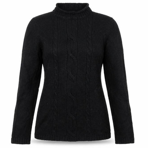 enrica venturi Womens Black  Knit Pullover Jumper Size L