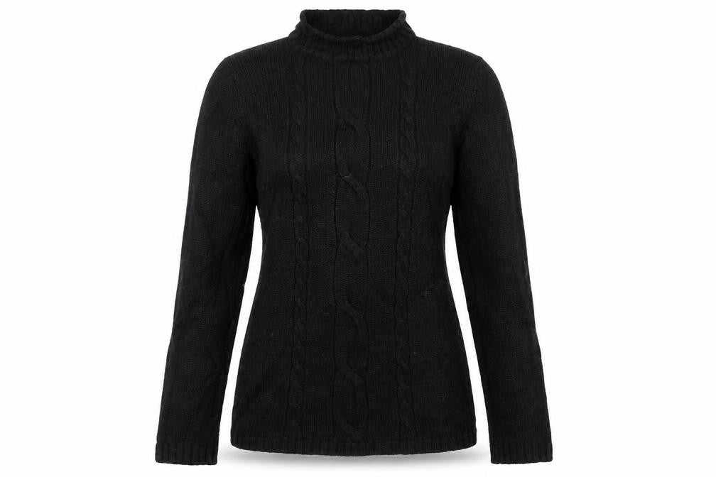 enrica venturi Womens Black  Knit Pullover Jumper Size L