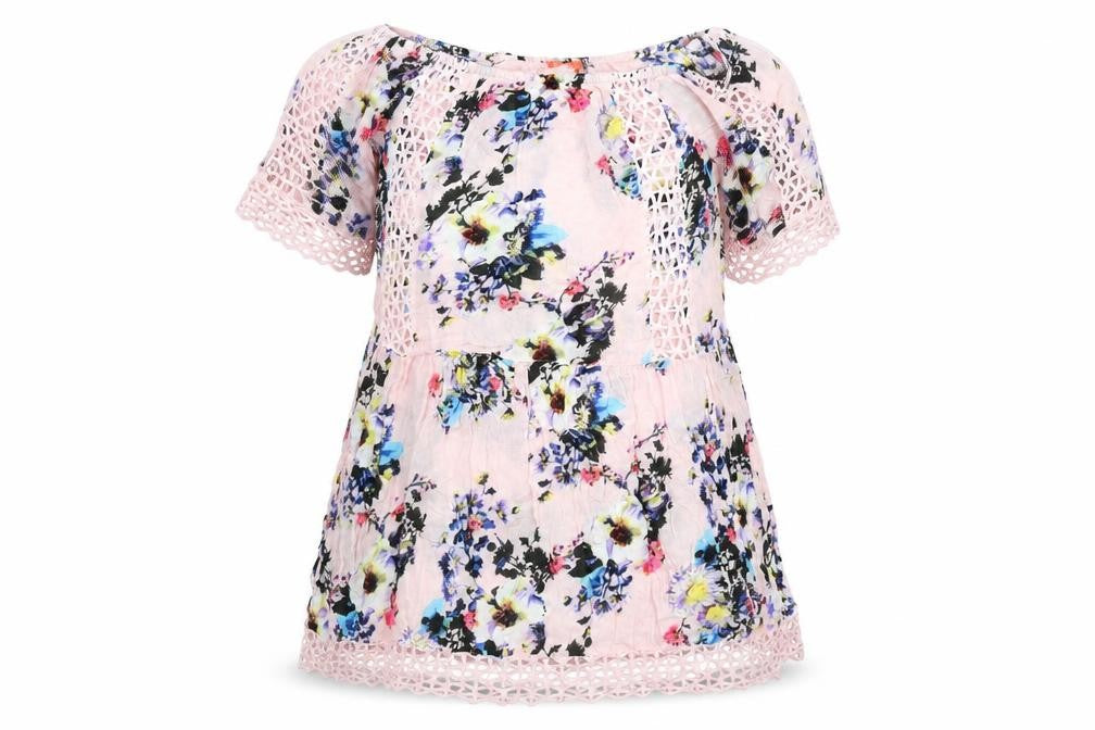 rires riort Womens Pink Floral  A-Line  Size S