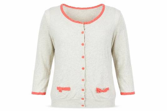 Front view of F&F women’s beige cape jumper, size UK 10