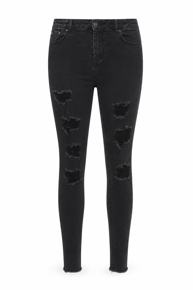 Sinner Womens Black  Denim Skinny Jeans Size 10 L29 in