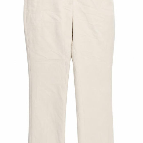 Monsoon Womens Ivory   Trousers  Size 30 in L26 in