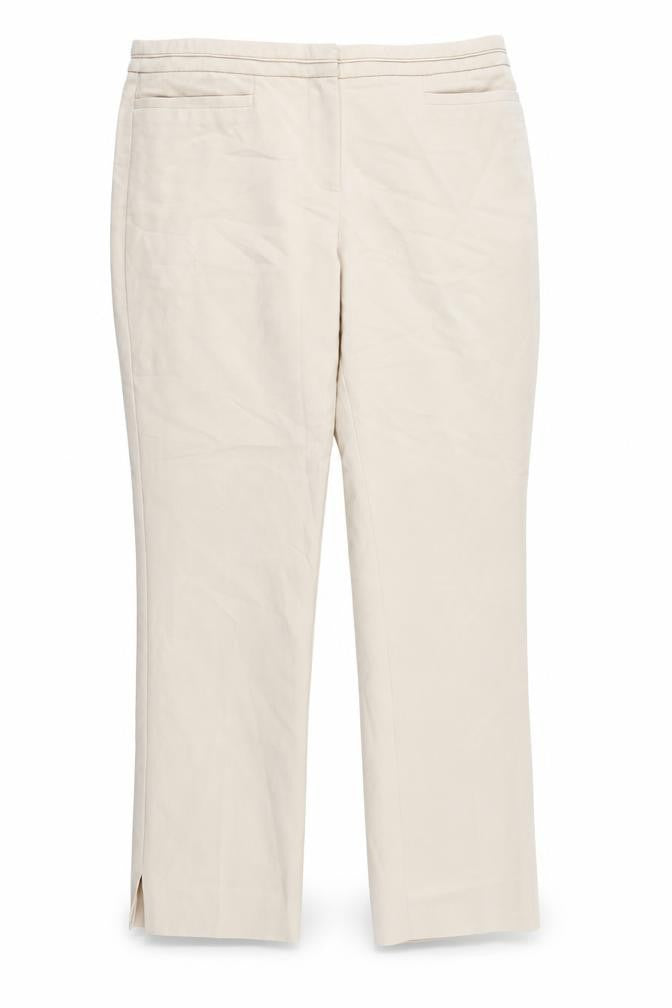 Monsoon Womens Ivory   Trousers  Size 30 in L26 in