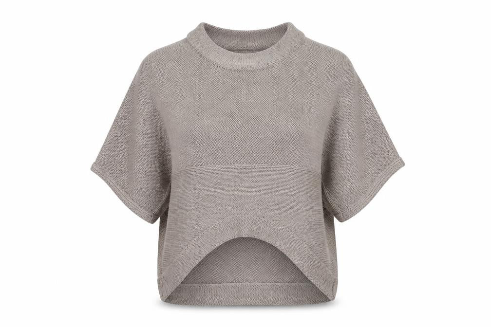 Front view of Preworn women’s brown jumper, size UK 10
