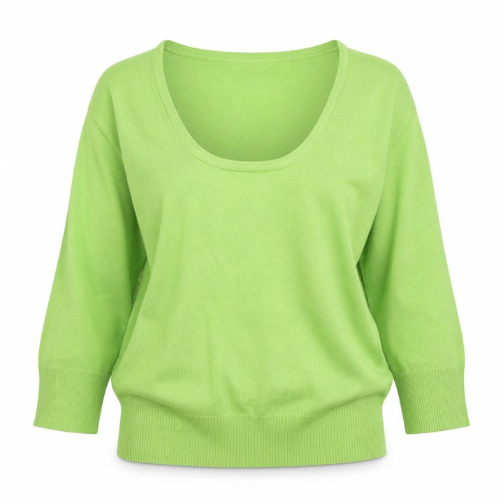 M&Co Womens Green Pullover Jumper Size M