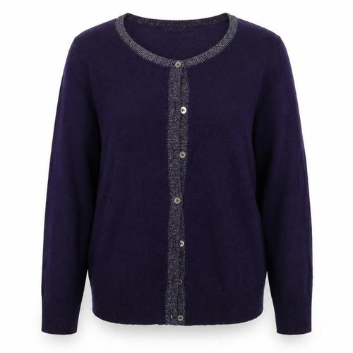 ze-ze Womens Purple   Cardigan Jumper Size L