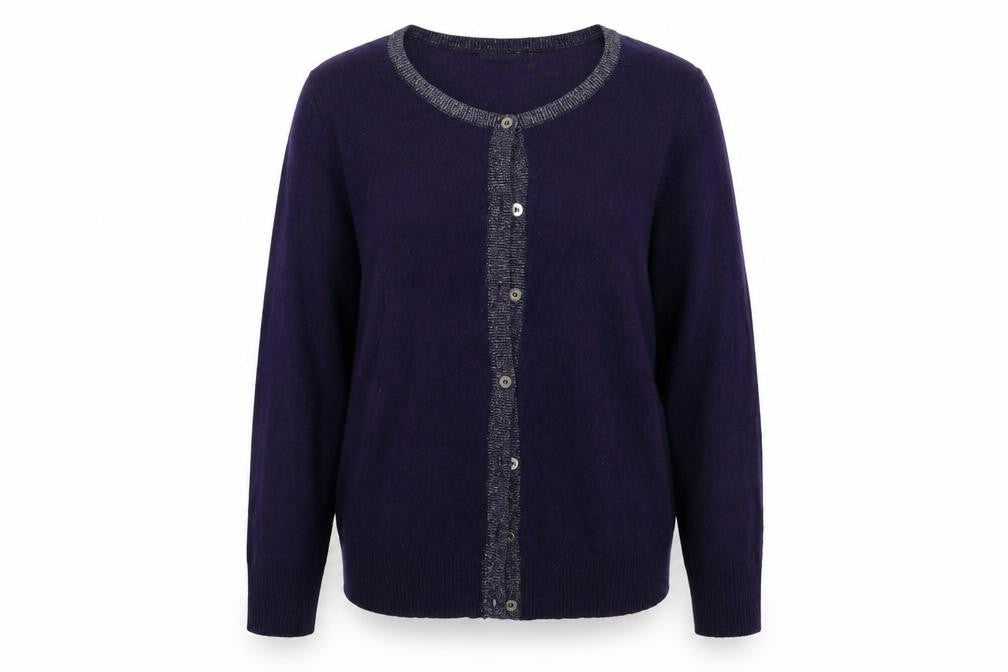 ze-ze Womens Purple   Cardigan Jumper Size L