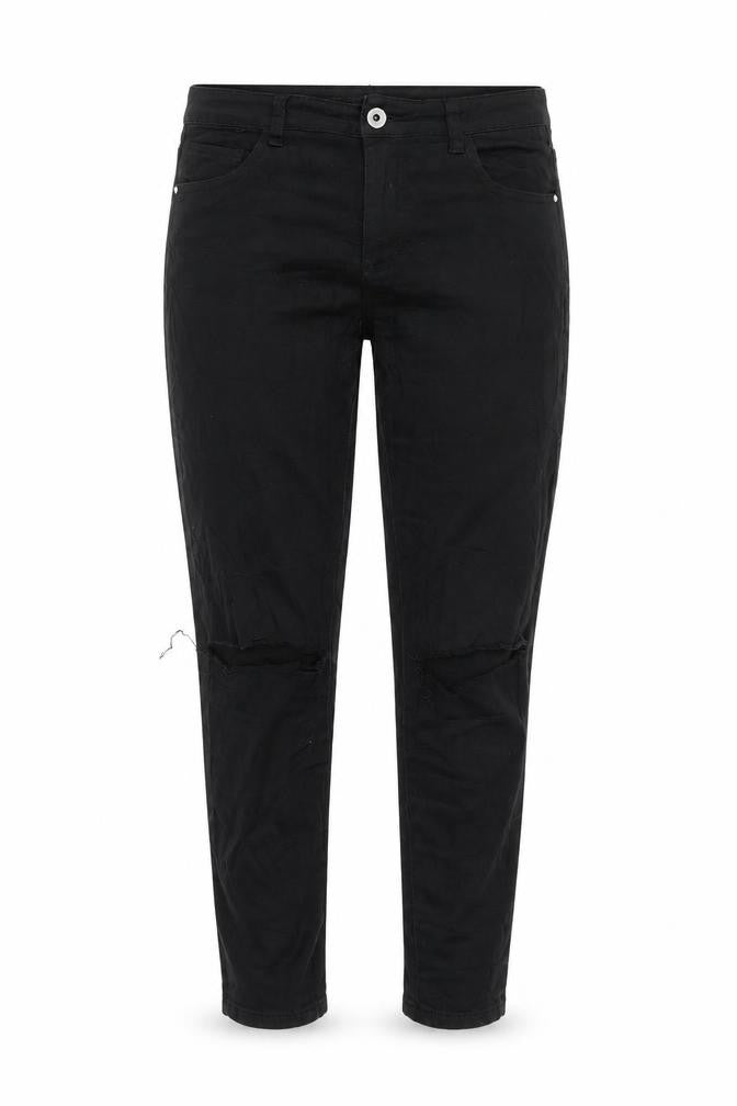GOODIES Womens Black   Skinny Jeans Size 30 in L26 in - RIPPED JEANS