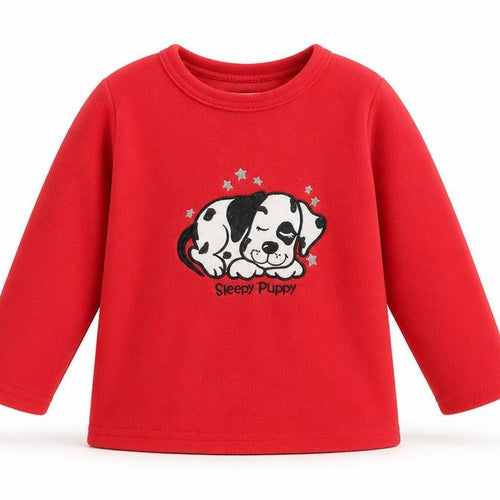 Primark Girls Red Geometric  Top Pyjama Top Size 2-3 Years