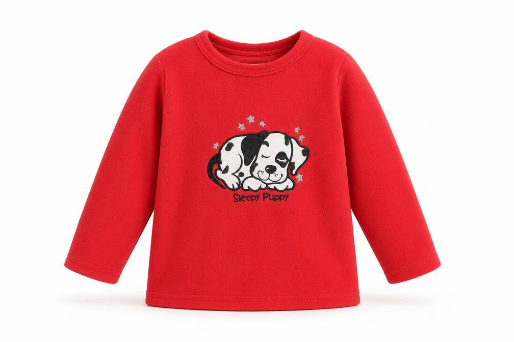 Primark Girls Red Geometric  Top Pyjama Top Size 2-3 Years