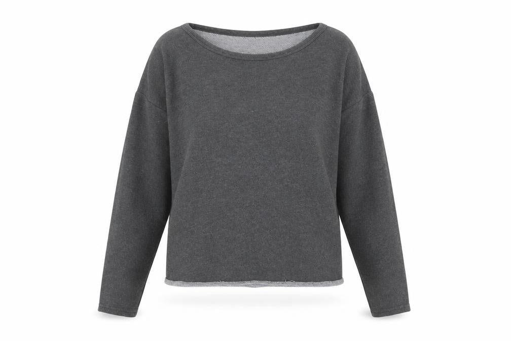 Front view of Divided by H&M women’s grey jumper, size S