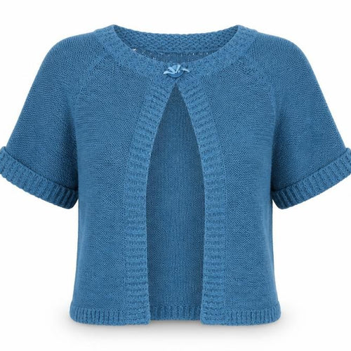Aimee Womens Blue  Knit Cardigan Jumper Size S