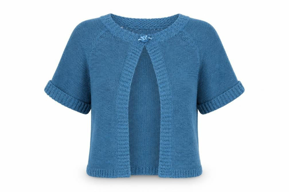 Aimee Womens Blue  Knit Cardigan Jumper Size S