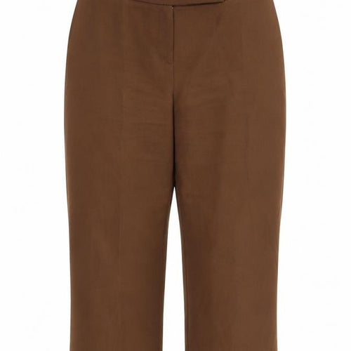 Evie Womens Brown   Cropped Trousers Size 14 L20 in