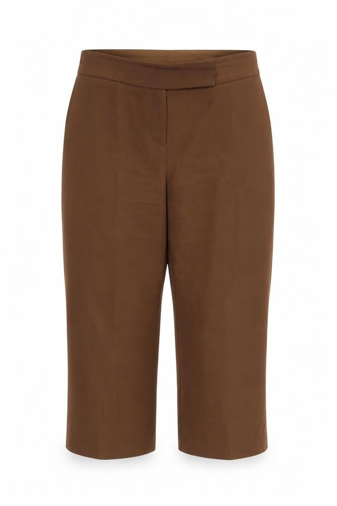Evie Womens Brown   Cropped Trousers Size 14 L20 in
