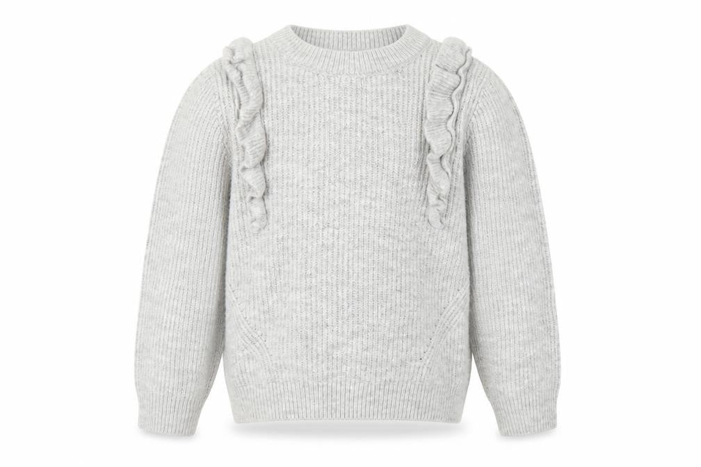 Front view of George` girls’ grey jumper, size M