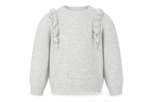 Front view of George` girls’ grey jumper, size M
