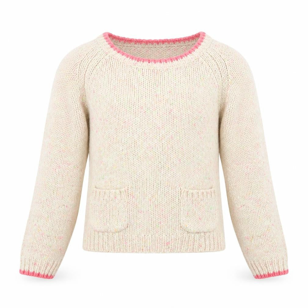 Front view of George girls’ white jumper, size 10-11, years
