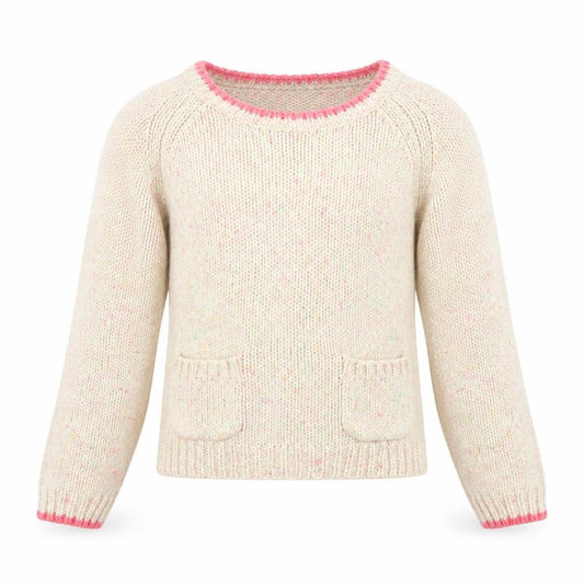 Front view of George girls’ white jumper, size 10-11, years