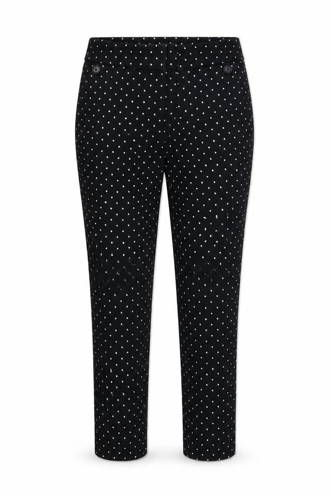 LOFT Womens Black Polka Dot  Trousers  Size 6 L26 in