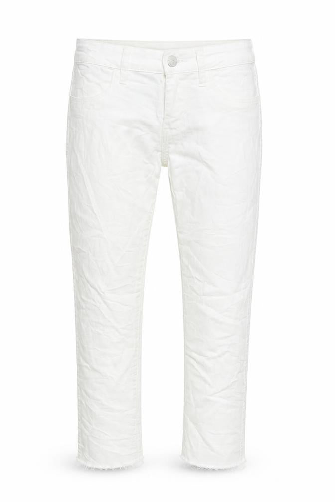 H&M Womens White  Denim Cropped Jeans Size 29 in L25 in
