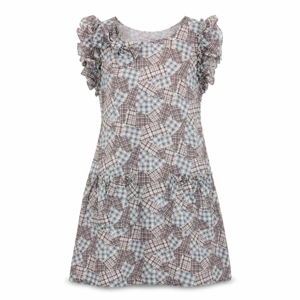 a star Womens Grey Check  Fit & Flare  Size M