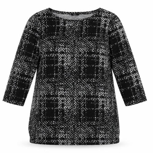 F&F Womens Black Geometric  Pullover Jumper Size 16