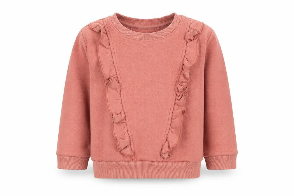 Front view of Matlan boys’ pink jumper, size 12-18, months