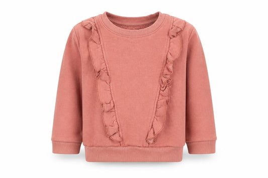 Front view of Matlan boys’ pink jumper, size 12-18, months
