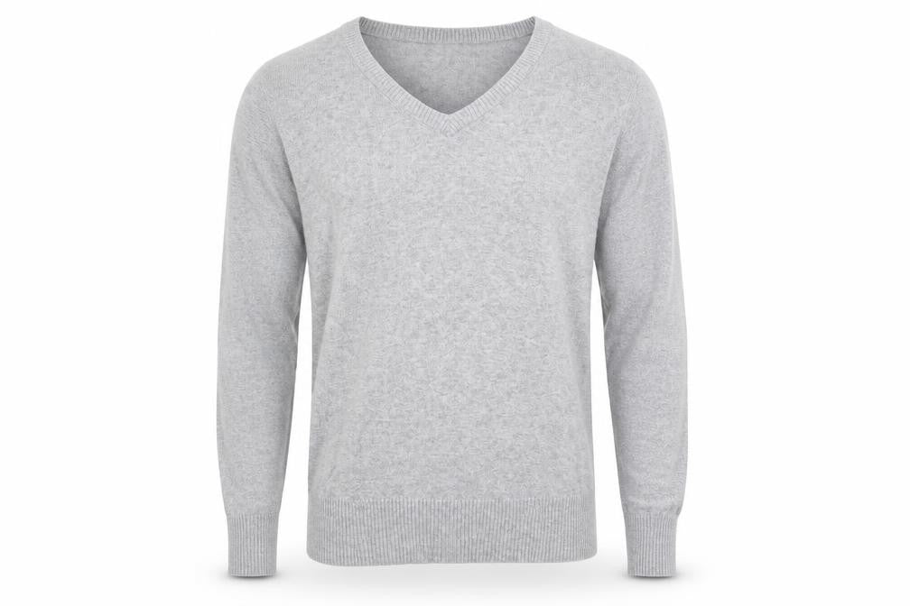 Front view of Kiabi men’s grey jumper, size L