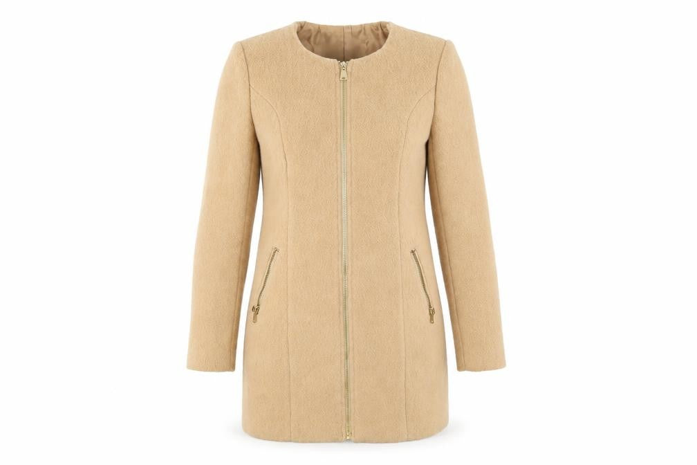 fasion union Womens Beige   Overcoat Coat Size 8